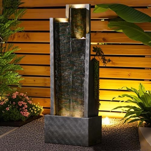 496 Inch Tall Freestanding Water Fountain with Lights