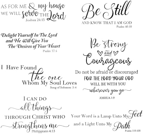7 Pcs Bible Verse Wall Stickers for Home Decor