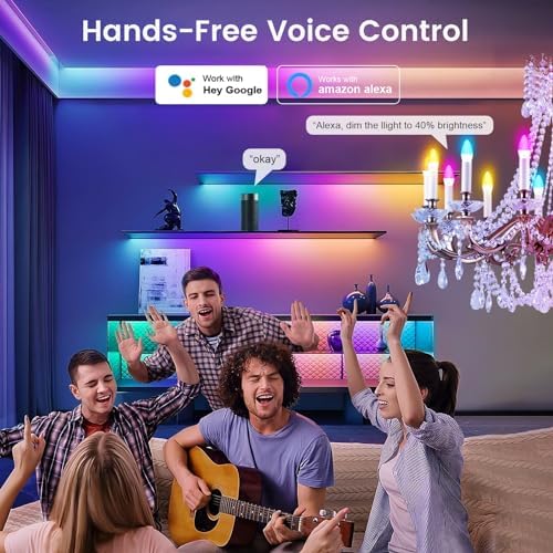 OHLUX Smart Candelabra LED Bulbs 4 Pack