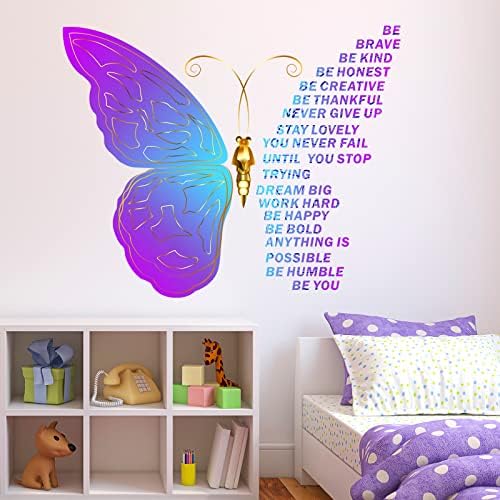 Epakh Butterfly Inspirational Quotes Wall Decals