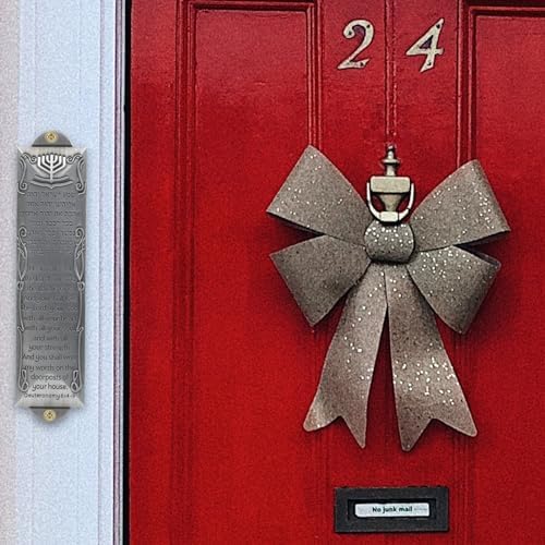 Uonlytech Mezuzah Scroll Plaque for Door