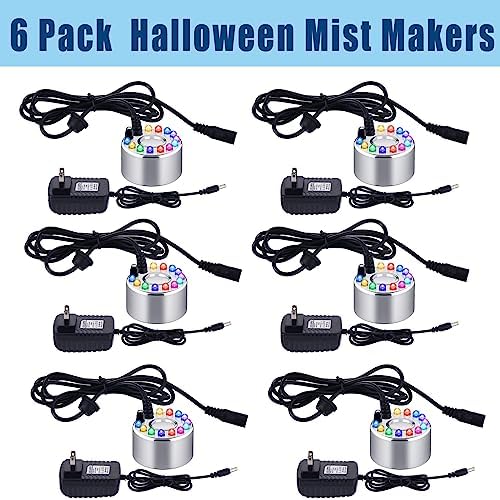Maitys 6 Pcs Halloween Mist Maker Foggers