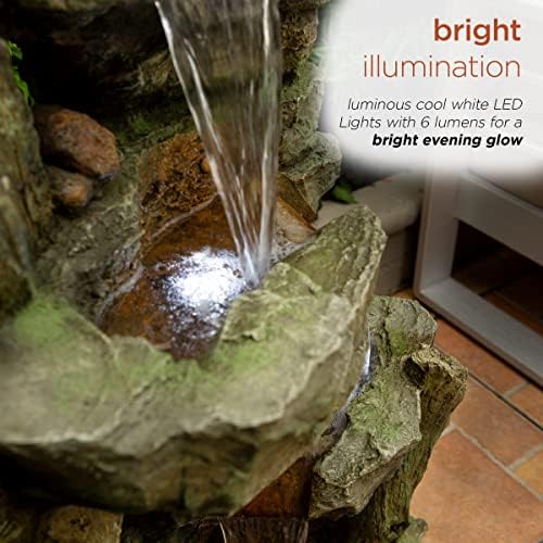 Alpine Corporation TZL292 Gray Outdoor Fountain