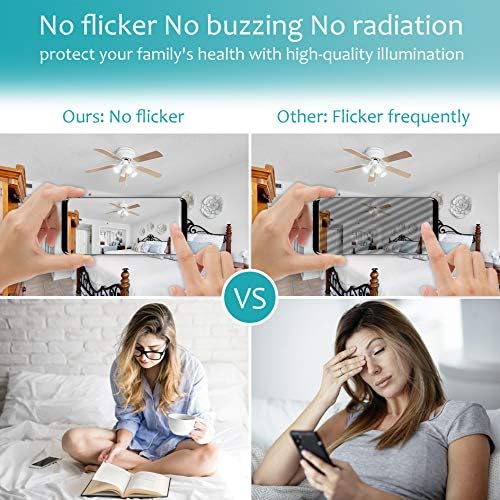 Hansang LED Ceiling Fan Light Bulb 8 Pack