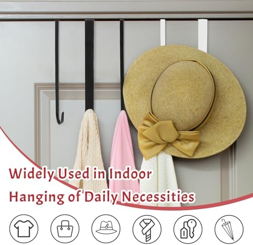 Narrow Black Wreath Hanger 12 Inch Door Hook