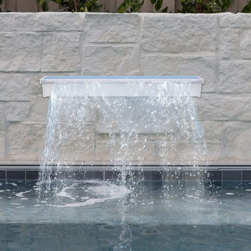 Waterfall Spillway with LED Lights Wall-Mounted Fountain Kit
