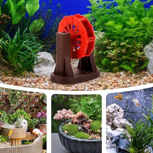 DIY Water Wheel Fountain Accessory for Garden