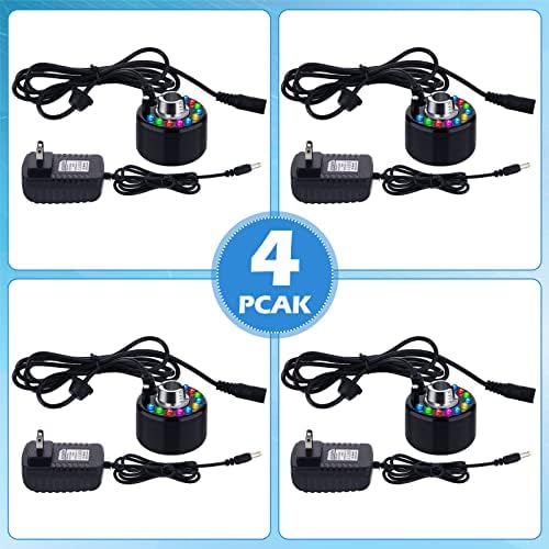 4 Pcs Halloween Mist Maker with LED Light