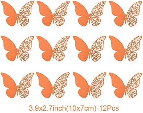 Pengcen 12 Pcs 3D Butterfly Wall Stickers Removable DIY Decor