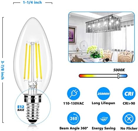 Brightever 40W Equivalent LED Candle Bulbs Pack of 10