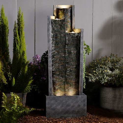496 Inch Tall Freestanding Water Fountain with Lights