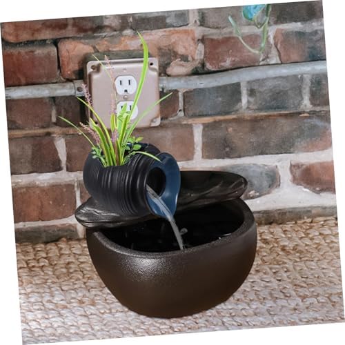 Ceramic Waterfall Jar Fountain Outdoor Decor