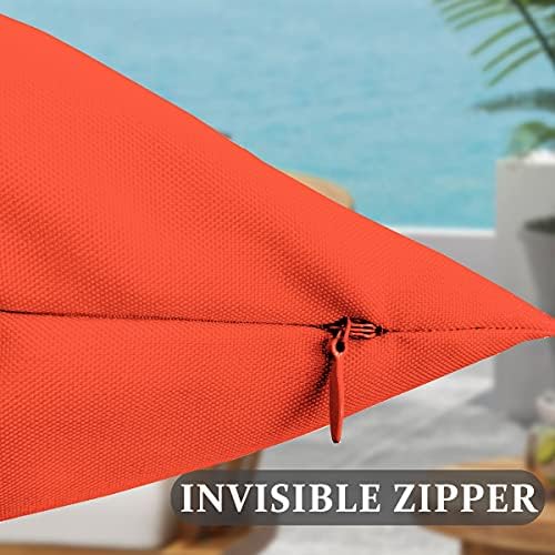 Pack of 2 18x18 Inch Waterproof Outdoor Pillow Covers