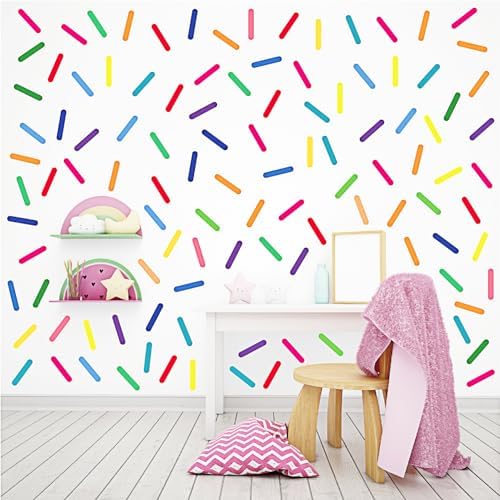 300Pcs Confetti Wall Decals for Kids Room Party Decoration