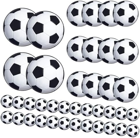 Beistle Soccer Ball Cutouts 4 8 12 Inches White and Black