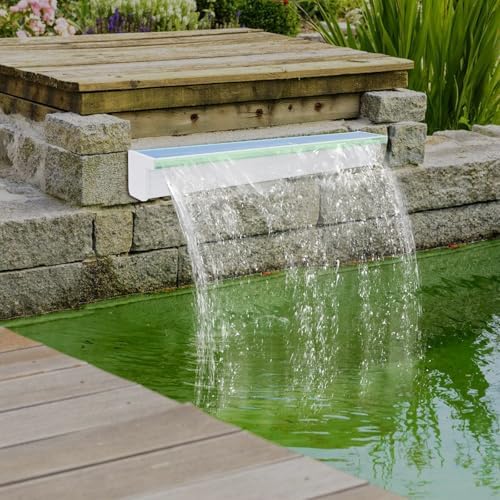 Waterfall Spillway with LED Lights Wall-Mounted Fountain Kit