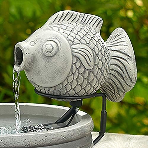 Smart Solar Elegant Cement Fish Fountain