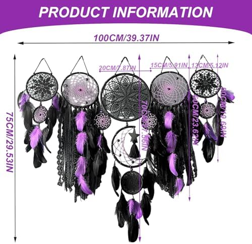5Pcs Set Dreamcatcher Wall Hanging Decor