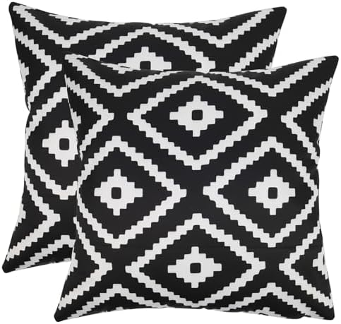 Adabana Waterproof Boho Pillow Covers for Outdoor Use