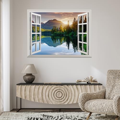 wall26 Morning Sunrise Forest Wall Mural - 36x48 Inch