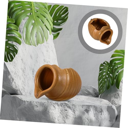 ULDIGI Tabletop Fountain Ceramic Water Jar for Zen Decor