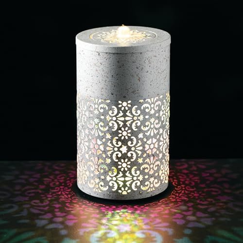 Sullivans Moroccan Style LED Tabletop Fountain - 12 Inch White Speckled