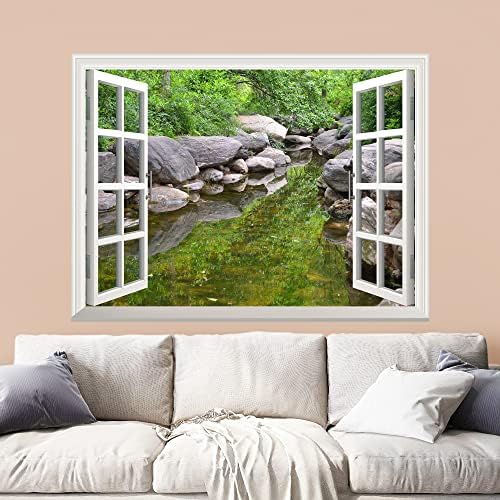 Beautiful City Skyline Wall Sticker - 36x48 Custom Design