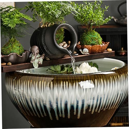 Elegant Ceramic Pond Spitter for Small Ponds