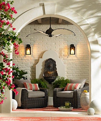 John Timberland Royal Lion Head Wall Fountain with LED Light 1