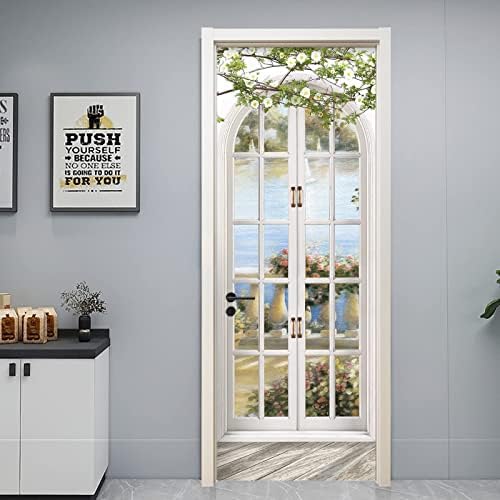 Artfanke 3D Peel and Stick Door Sticker Set 303x787