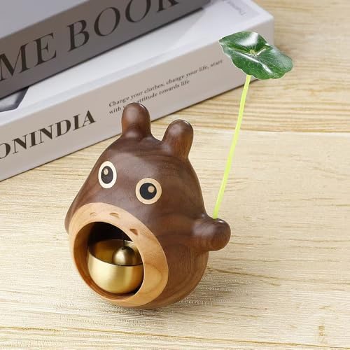 TOZLU Magnetic Wood Doorbell with Brass Finish
