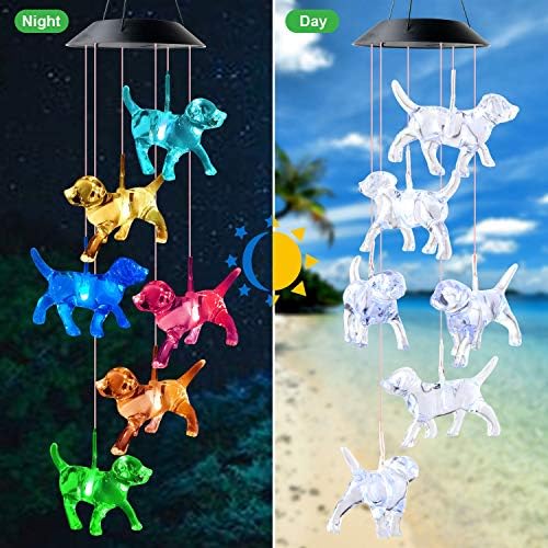JOBOSI Dog Wind Chimes Decorative Mobiles Garden Decor