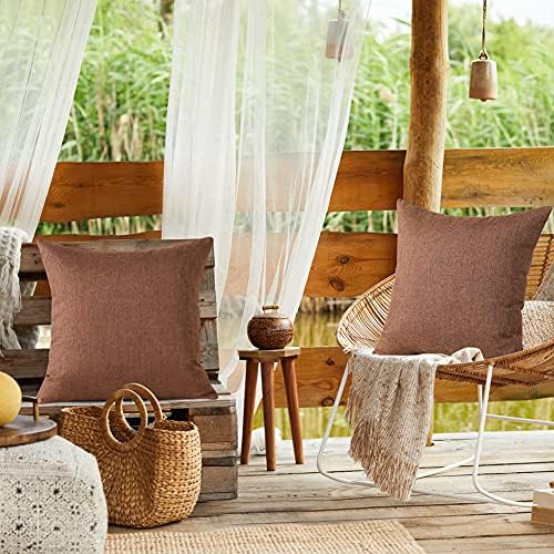 OTOSTAR 2-Piece Waterproof Outdoor Throw Pillow Covers
