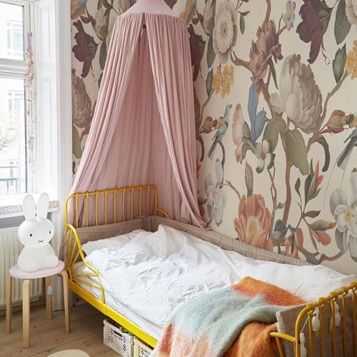 Zeeko Beige Floral Peel and Stick Wall Mural 98 x 59