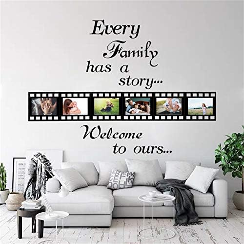 Family Wall Decals with 6 Picture Frame Stickers