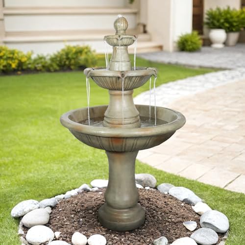 SunJet 515 High 3-Tier Concrete Water Fountain