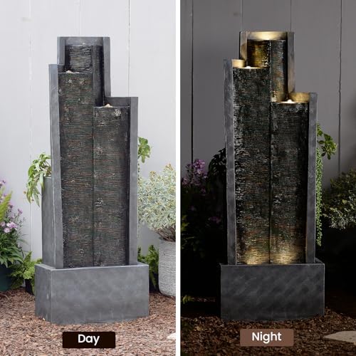 496 Inch Tall Freestanding Water Fountain with Lights