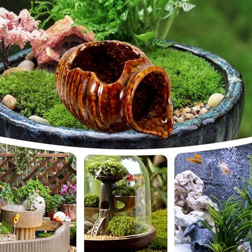 Luxshiny Ceramic Water Fountain Jar with Pump