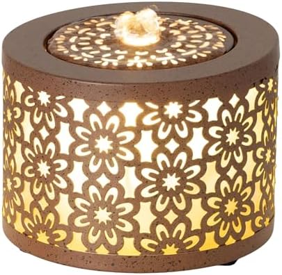Sullivans Floral Tabletop Fountain - Copper 525 Auto Pump LED