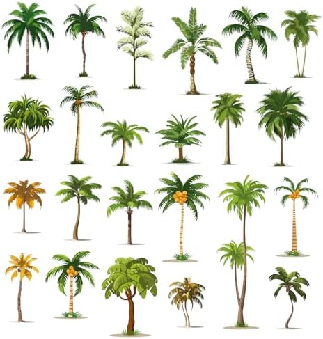 MEFOSS Tropical Palm Tree Wall Stickers for Kids Room