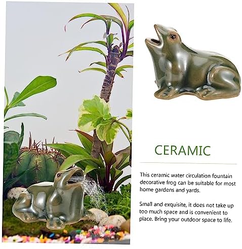 Bestonzon Waterfall Frog Fountain Decor for Garden