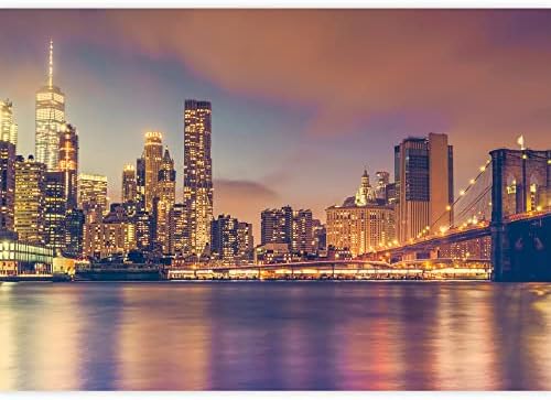 Wall26 Removable Wall Sticker New York City Neon Lights 66x96 Inches