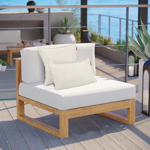 Pcinfuns 18x18 Inch Outdoor Throw Pillows 2 Pack Beige