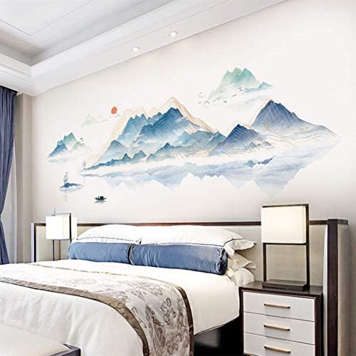 ROFARSO Large Mountain and River Wall Sticker 787 x 283 Inches