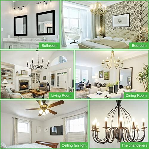 10 Pack Dimmable E12 LED Candelabra Bulbs 4W 4000K Natural Daylight