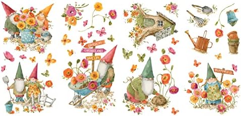 RoomMates RMK5160SCS Lisa Audit Garden Gnomes Wall Decals