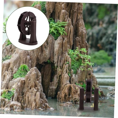 Mini Water Wheel Fountain Decor for Pond and Garden