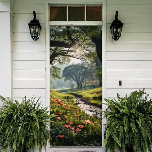 Redamancy Nature Scenery Forest Peel and Stick Mural Decals
