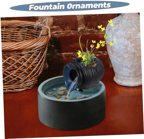 Ceramic Waterfall Jar Fountain Outdoor Decor