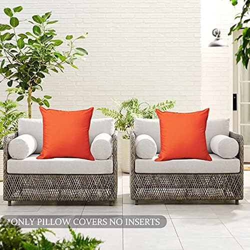 Pack of 2 18x18 Inch Waterproof Outdoor Pillow Covers